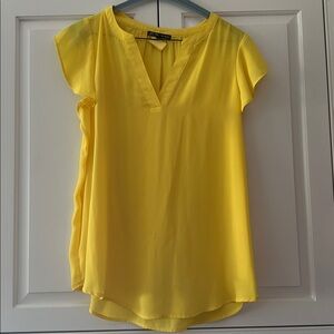 Adrianna Papell Sunny Yellow Blouse